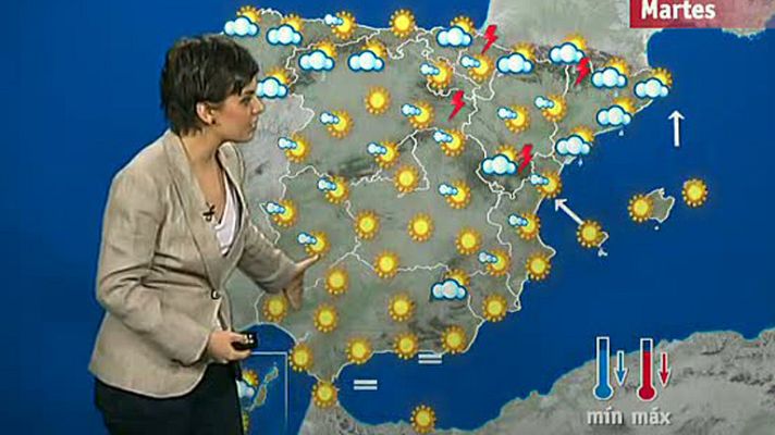 El tiempo - Bajada de temperaturas en la mitad norte y lluvias en el noreste