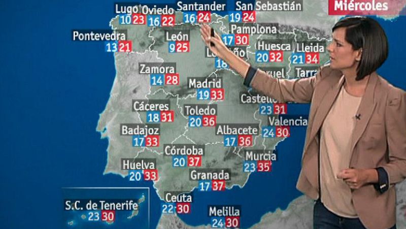 Nubes en el norte y el este y bajada de temperaturas en el Cantábrico