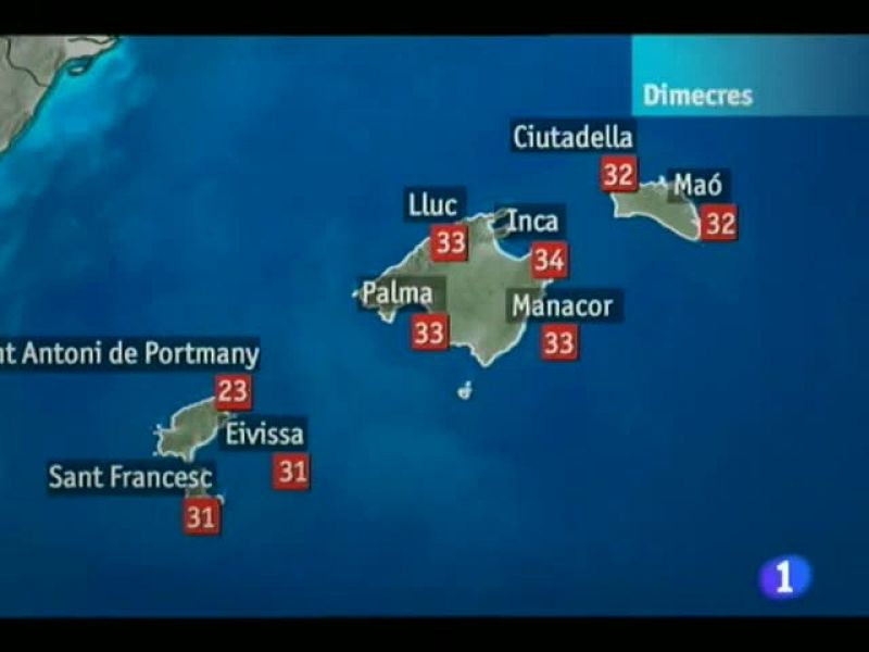 El temps a les Illes Balears - 29/08/12 | Ver