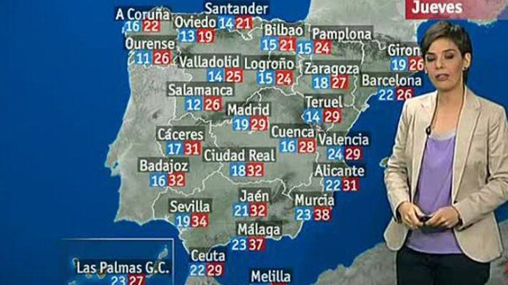 El tiempo - Bajada general de temperaturas y tiempo revuelto en el noreste