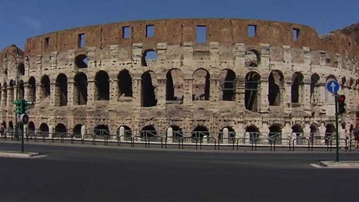 Telediario 1 - Restauración monumentos italianos