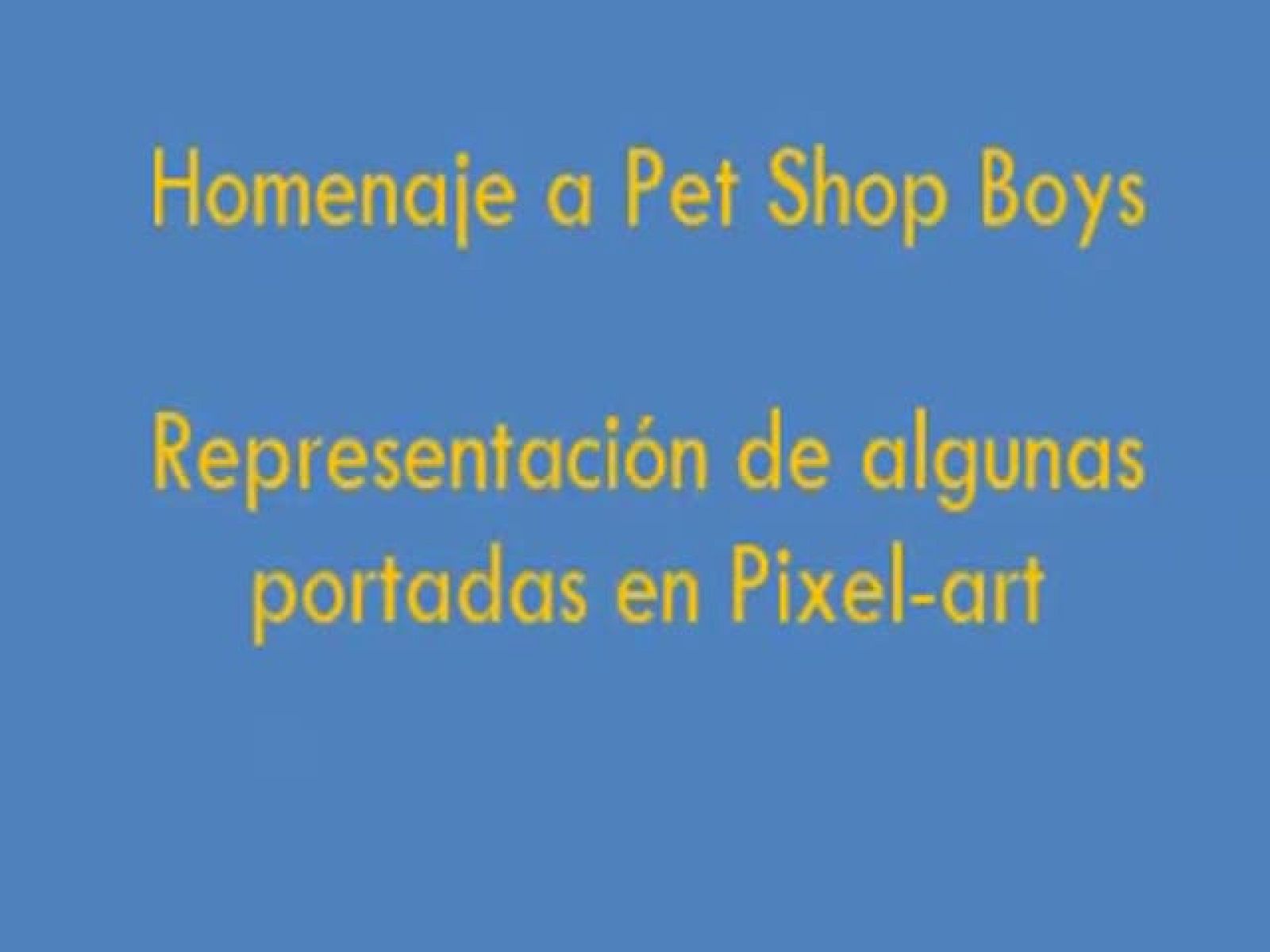 Homenaje a Pet Shop Boys - 287030 | Ver