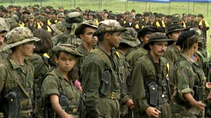Telediario 1 - Reunión Gobierno colombiano y FARC