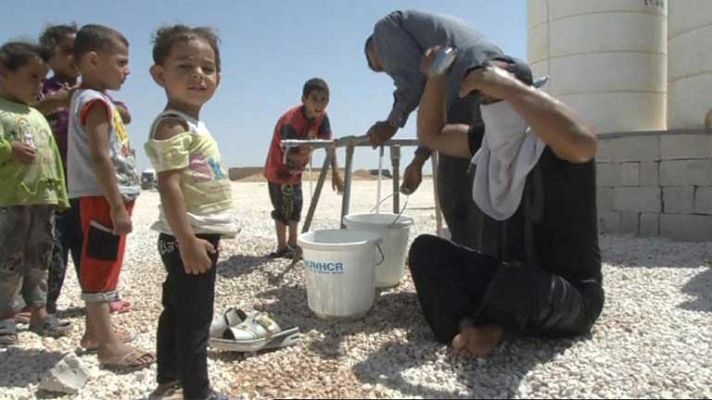 Telediario 1 - Refugiados sirios en Jordania