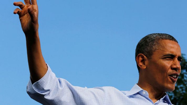 Telediario 1 - Obama y su reelección