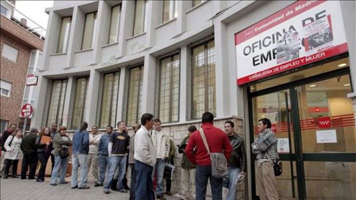 Telediario 1 - Sube el paro