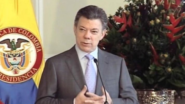 Telediario 1 - Santos quiere dialogar con las FARC