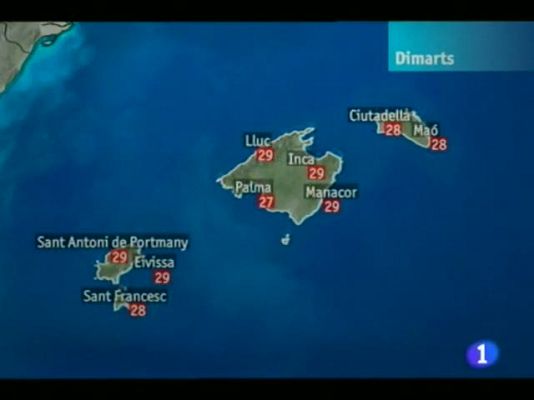 Informatiu Balear - El temps a les Illes Balears - 04/09/12