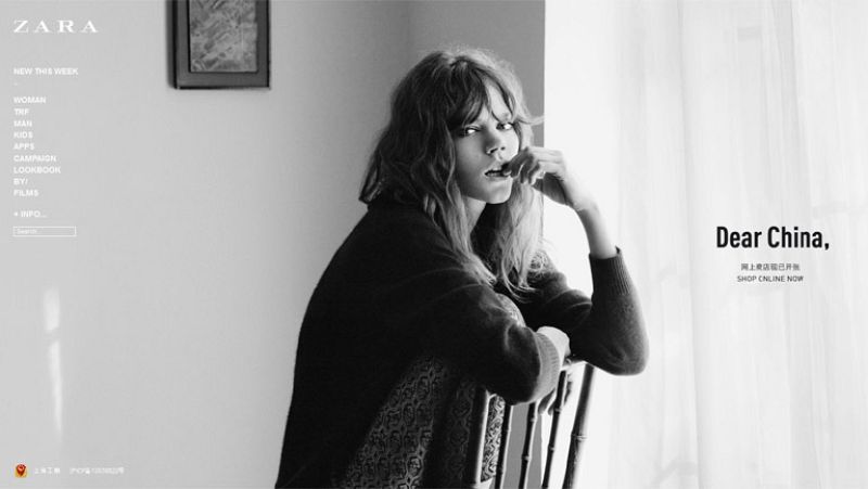 Zara abre su tienda 'on-line' en China