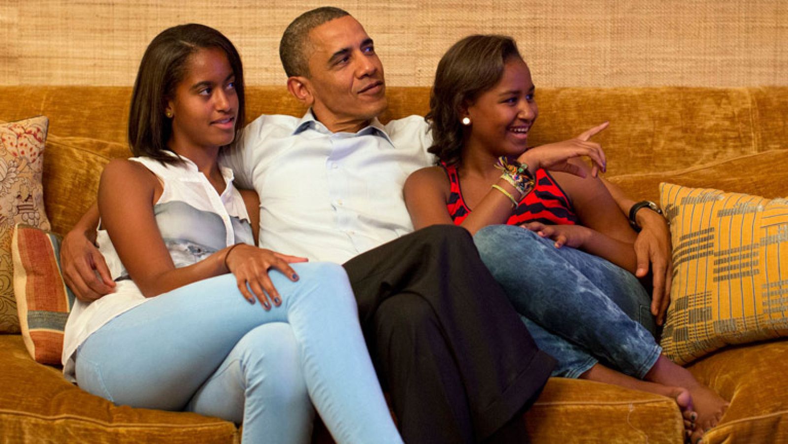 Barack Obama y sus hijas, "los mayores fans" de Michelle