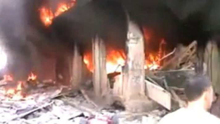 Telediario 1 - Decenas de muertos en Alepo