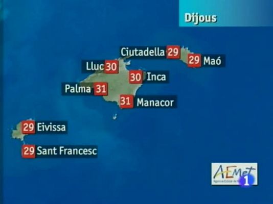 Informatiu Balear - El temps a les Illes Balears - 06/09/12