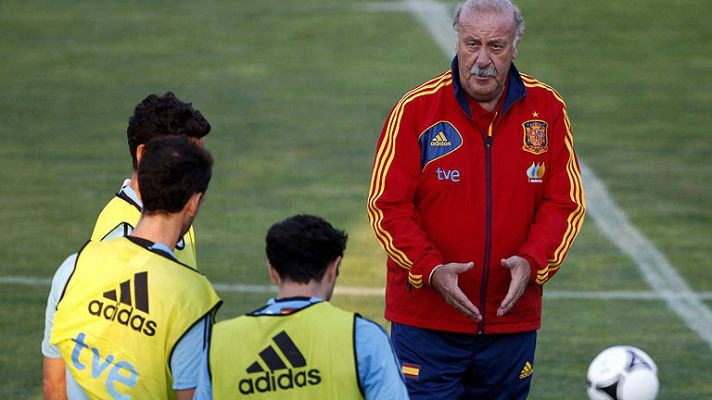 Telediario 1 - Del Bosque regresa al '9' y piensa en Villa