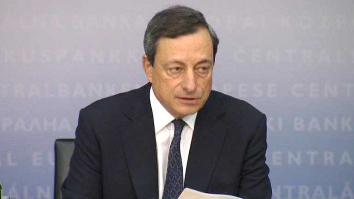 Telediario 1 - Draghi cree en el euro