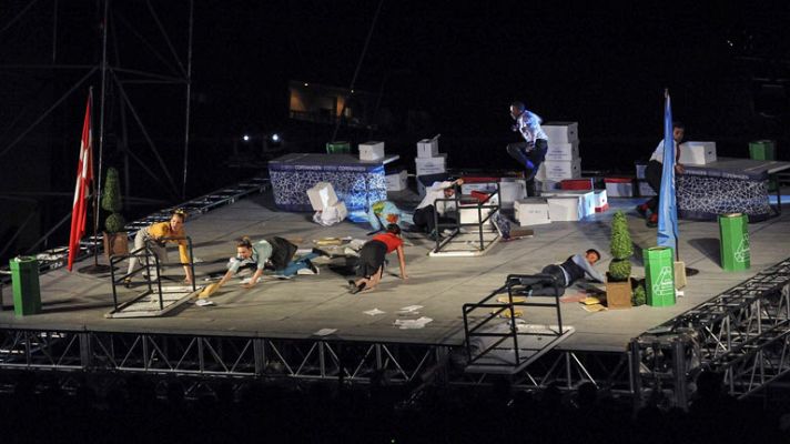 Telediario 1 - Teatro en las calles de Tàrrega