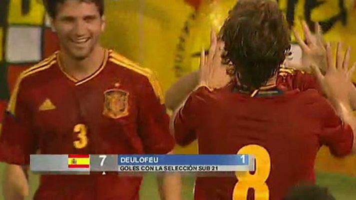 Fútbol - Deulofeu anota el segundo, España 2 - Croacia 0