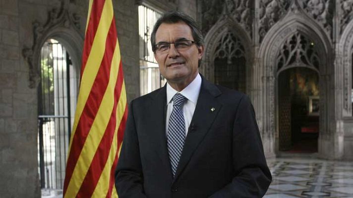 Telediario 1 - Discurso de Artur Mas
