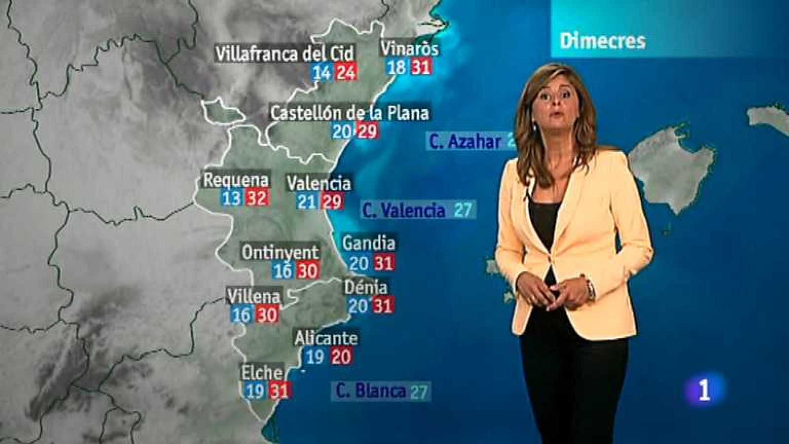 El tiempo en la Comunidad Valenciana - 11/09/12 - Ver ahora