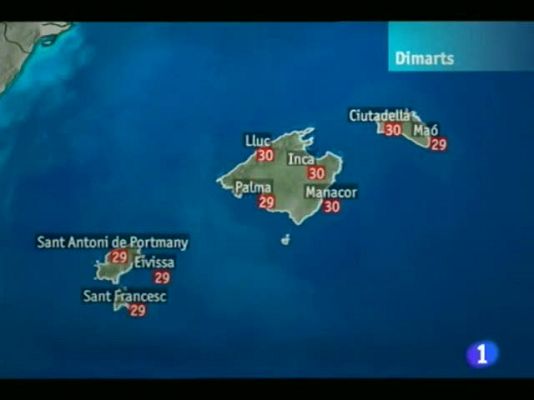 Informatiu Balear - El temps a les Illes Balears - 11/09/12