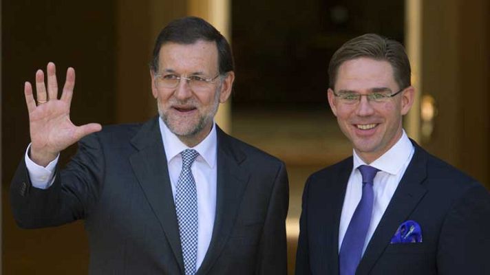Telediario 1 - Rajoy se reúne con Katainen