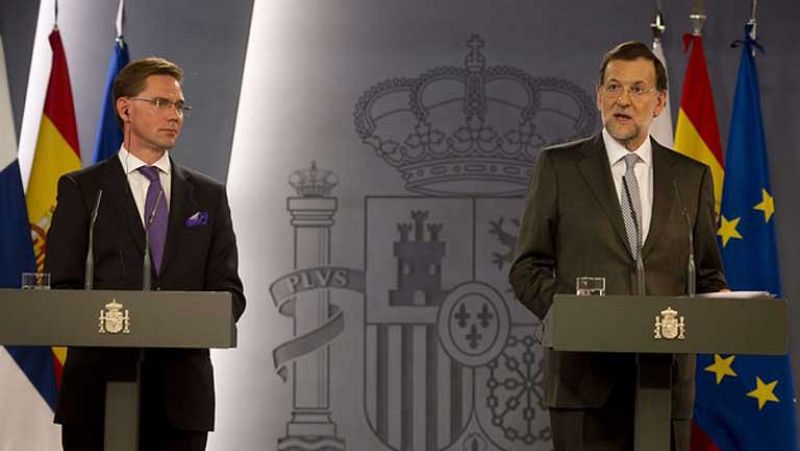 Rajoy le dice al primer ministro finlandés que España no rehuirá de sus responsabilidades