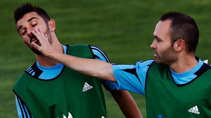 Telediario 1 - David Villa está preparado para ser titular contra el Getafe