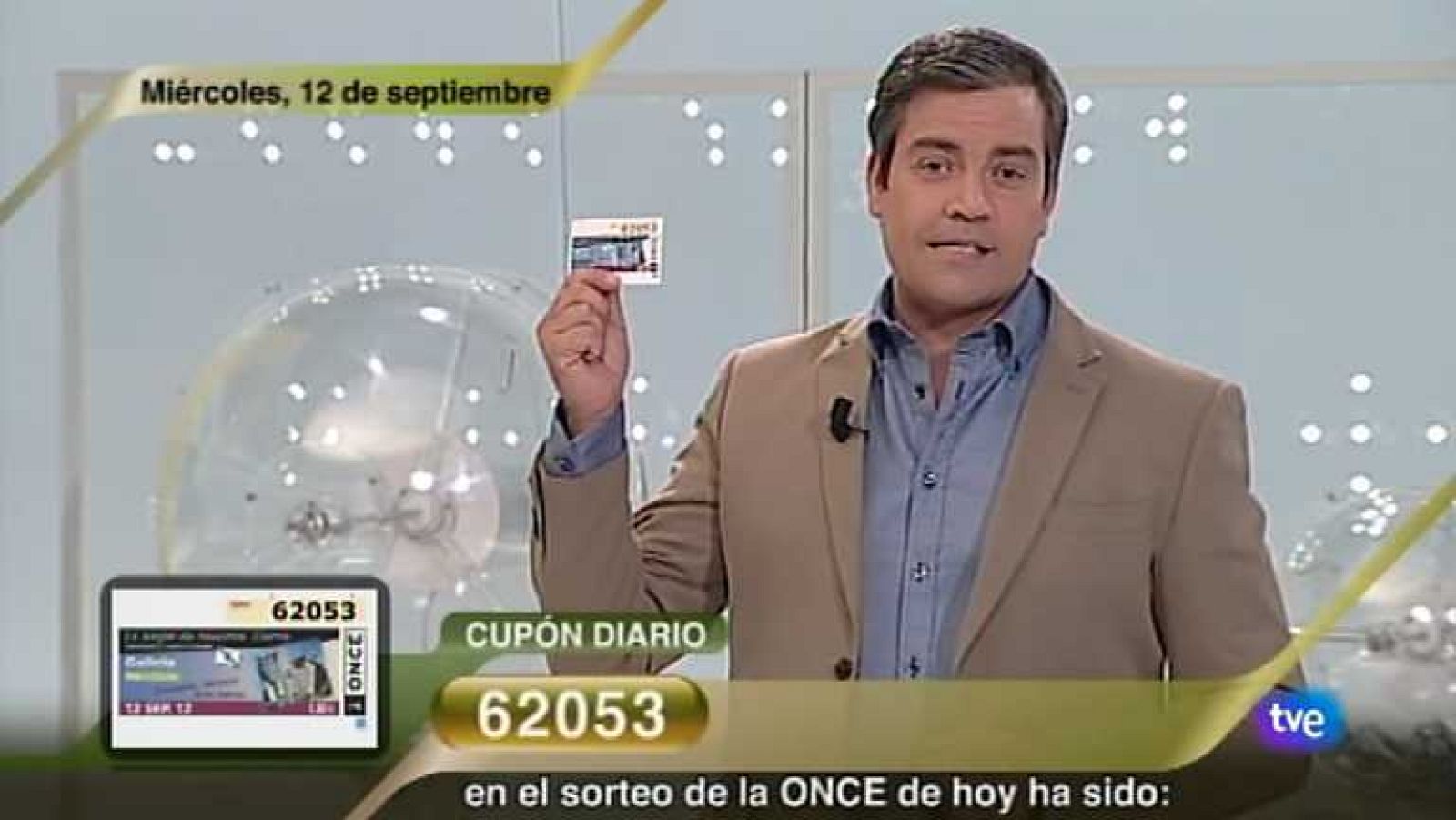Sorteo ONCE - 12/09/12 - Ver ahora