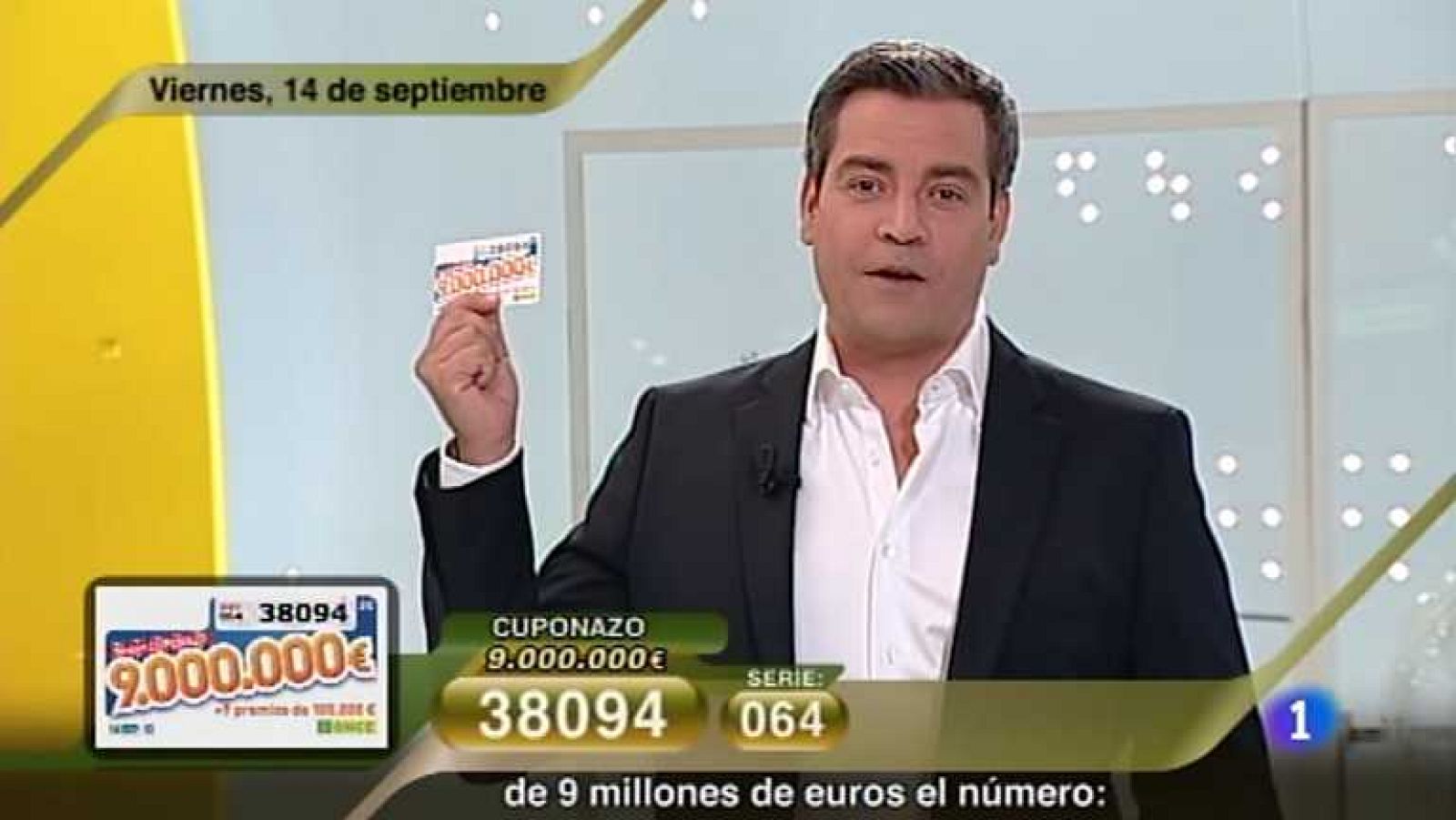 Sorteo ONCE - 14/09/12 - Ver ahora