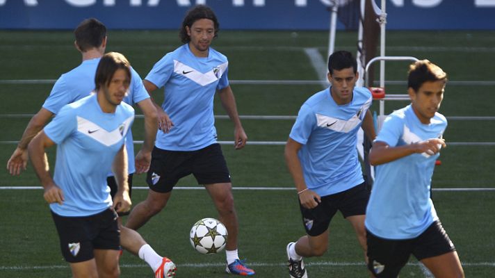 Telediario 1 - El Málaga debuta en Champions
