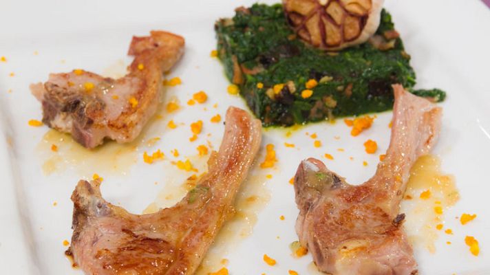 RTVE Cocina - Chuletillas de cordero con ajos