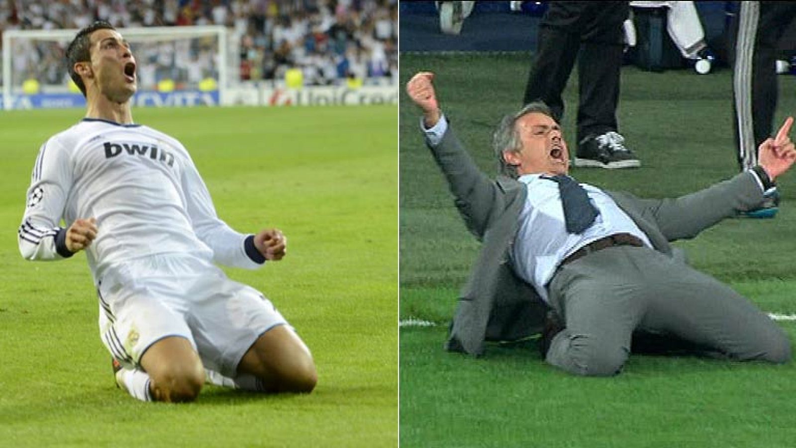 Cristiano y Mourinho celebran a lo grande el 3-2 del Real Madrid al Manchester City | Ver