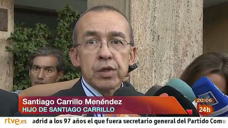 El hijo de Carrillo: "Ha sido lúcido hasta el último momento" - Informativo 24h | Ver