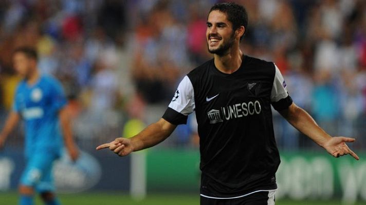 Champions League - Isco cierra el marcador con otro golazo para el Málaga, 3-0