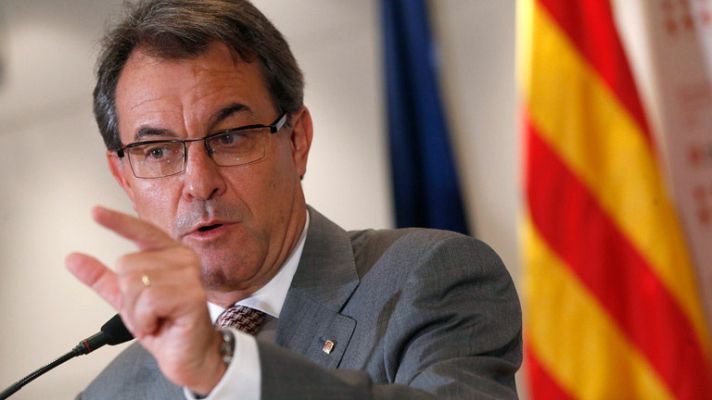 Telediario 1 - Artur Mas desconten con la reunión