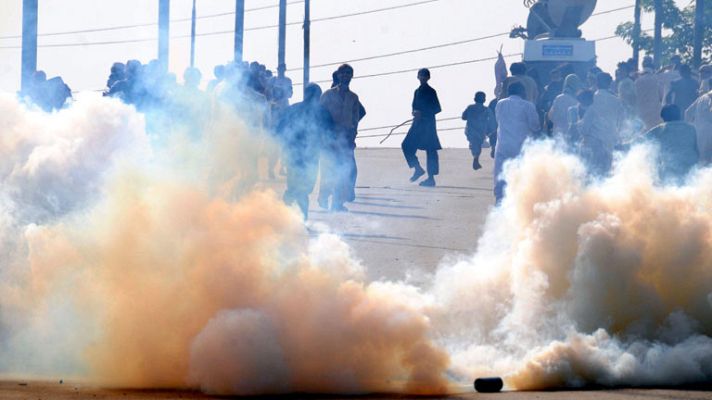 Telediario 1 - Protestas en el mundo musulmán durante el día de la oración