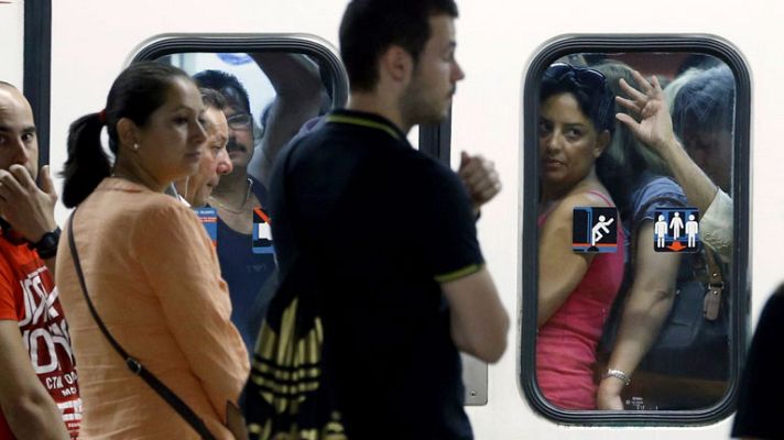 Telediario 1 - Cumplimiento de servicios mínimos