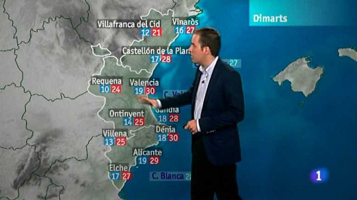 L'informatiu - Comunitat Valenciana - El tiempo en la Comunidad Valenciana - 24/09/12