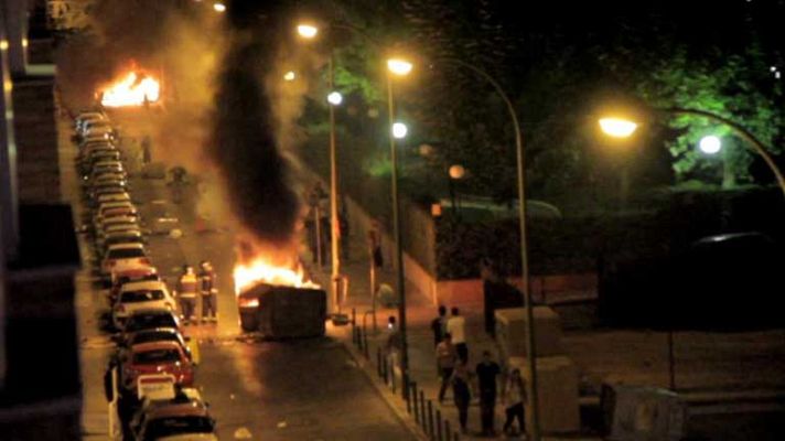 Telediario 1 - Incidentes en Madrid