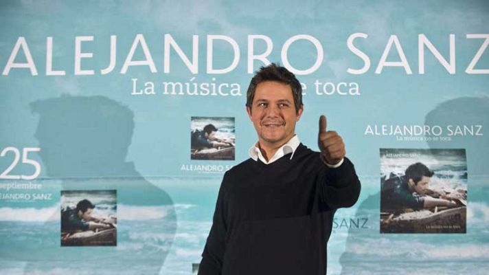 Telediario 1 - "La música no se toca" de Alejandro Sanz