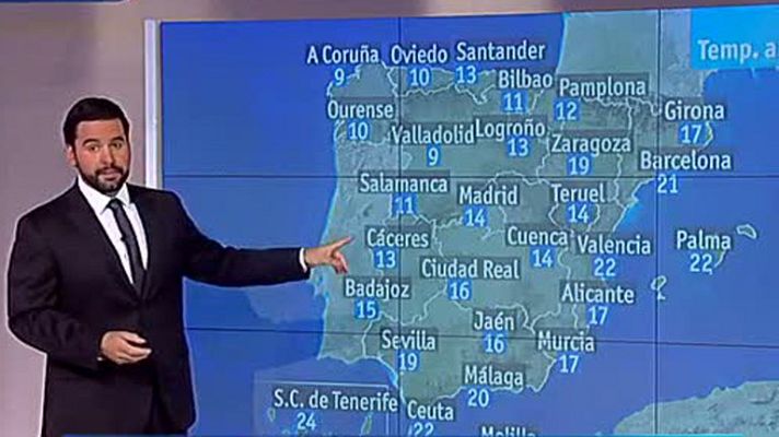 El tiempo - Lluvias en Andalucía y Pirineos y descenso general de temperaturas