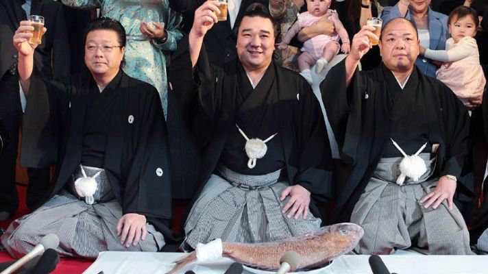 Telediario 1 - Celebración en Sumo