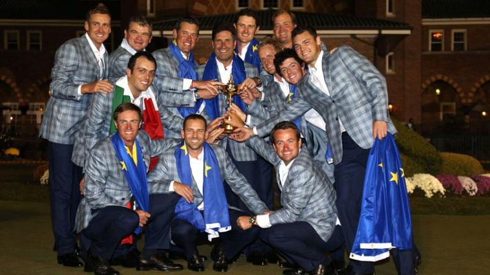Telediario 1 - Europa gana la Ryder Cup y se la dedica a Severiano Ballesteros