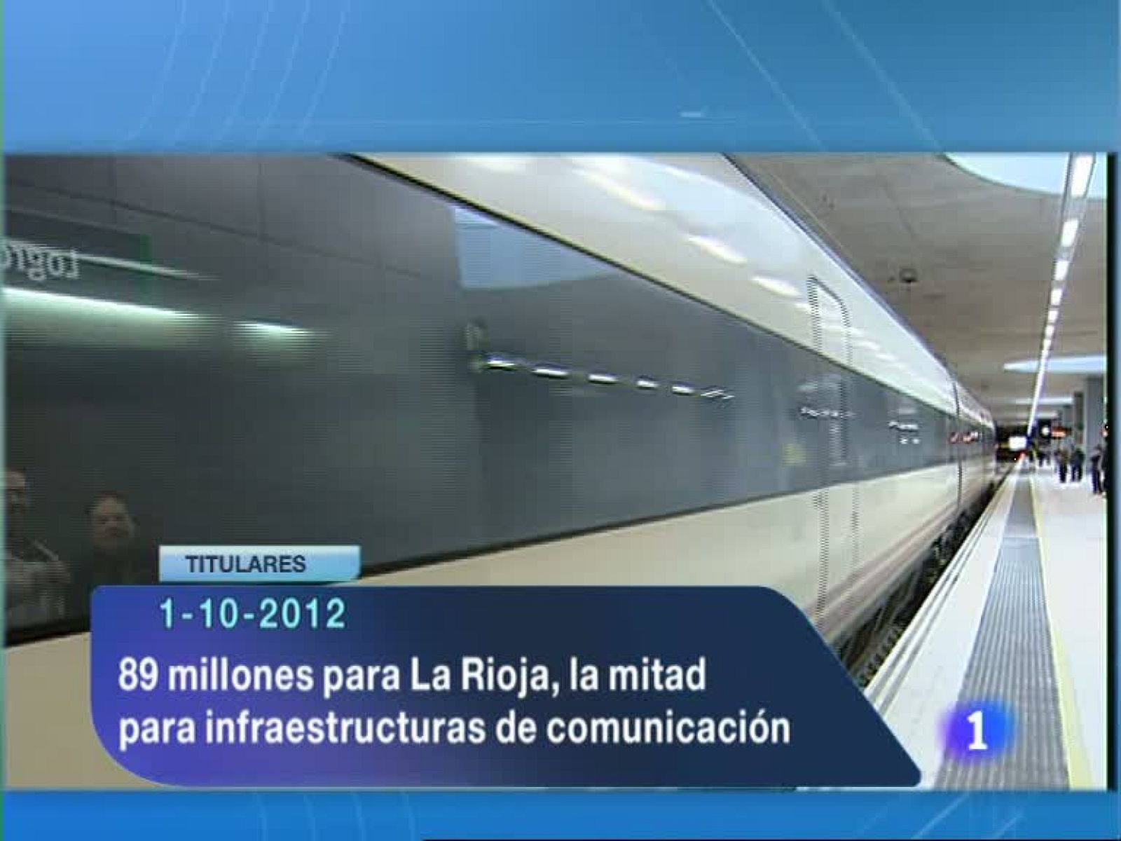 Informativo Telerioja 2 - 01/10/12 | Ver