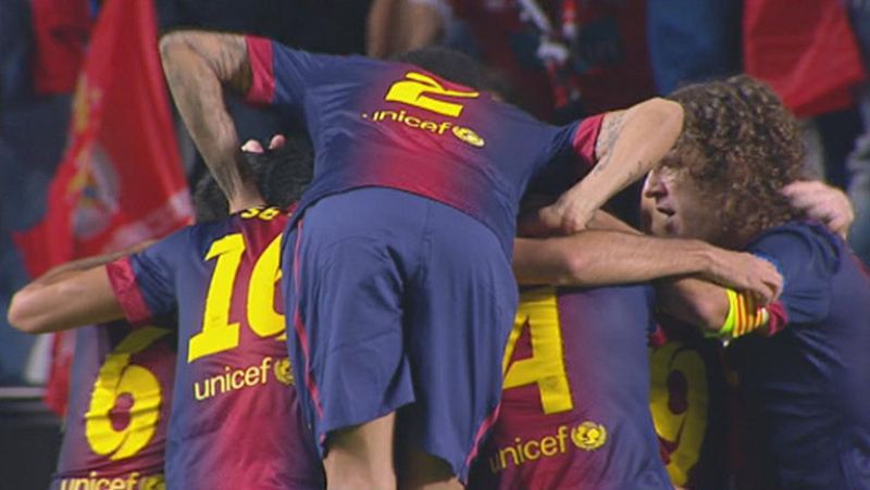 Alexis abre el marcador (0-1)