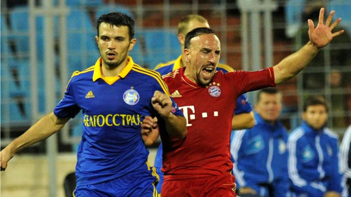 Telediario 1 - El Bayern cae ante el BATE y el United gana a domicilio