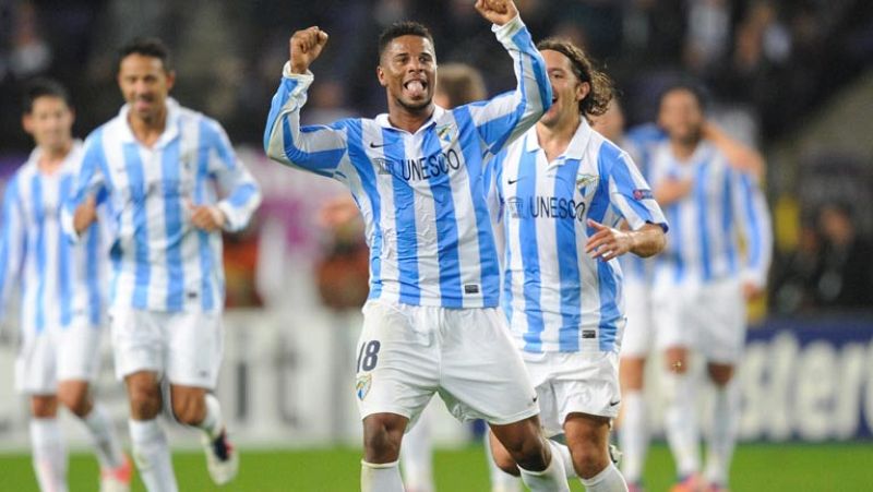 Espectacular volea de Eliseu para el Málaga (0-1)