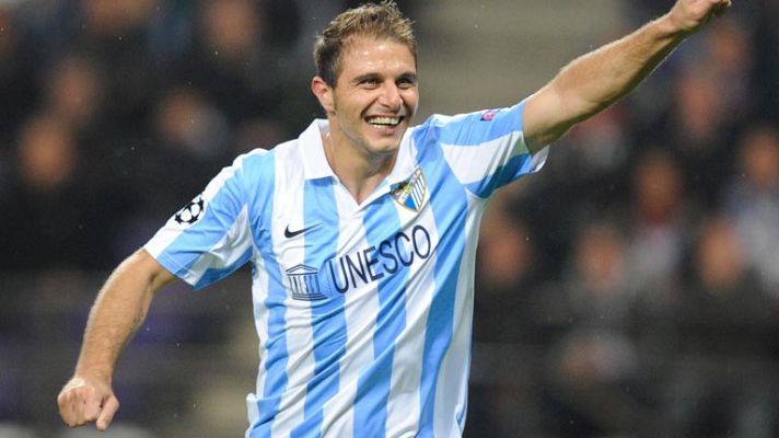 Champions League - Joaquín amplía la ventaja malaguista de penalti (0-2)