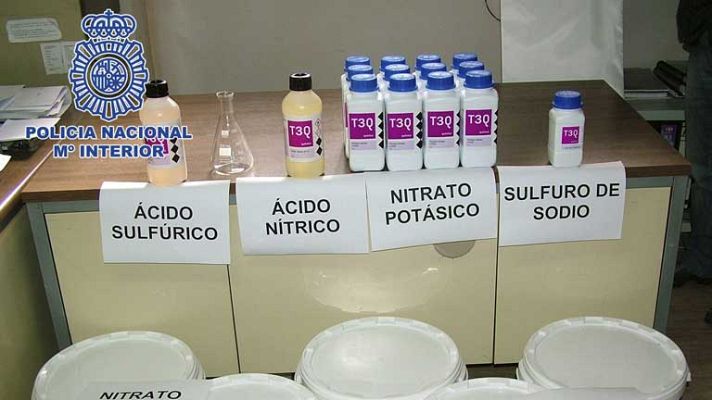 Telediario 1 - Detenido con 140 kg de explosivos