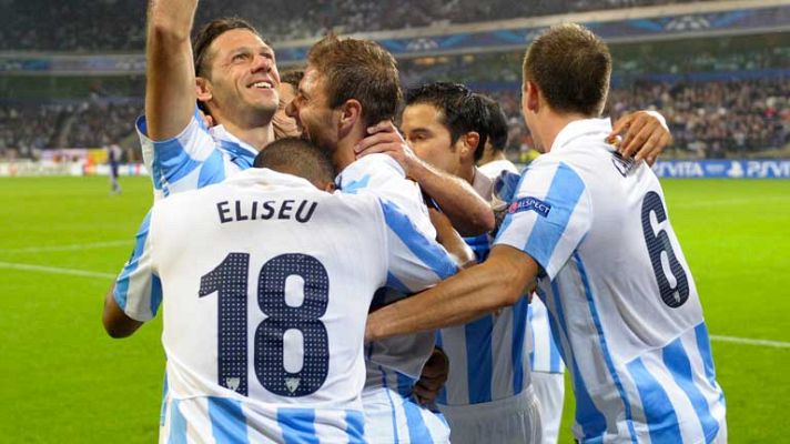 Telediario 1 - El Málaga no se baja de la nube