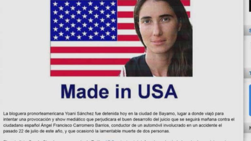 Las autoridades cubanas han detenido a la periodista opositora Yoani Sánchez